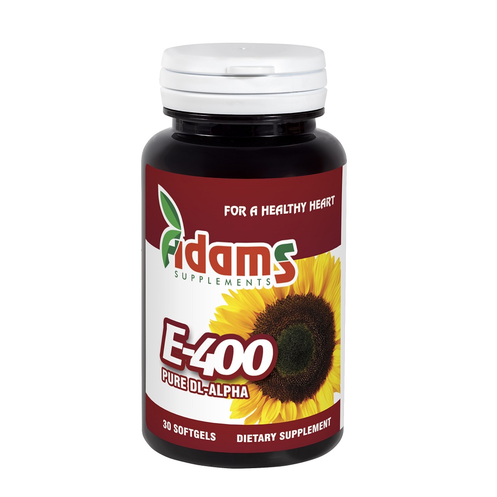 Vitamina E-400 (sintetica), 30 capsule, Adams Vision